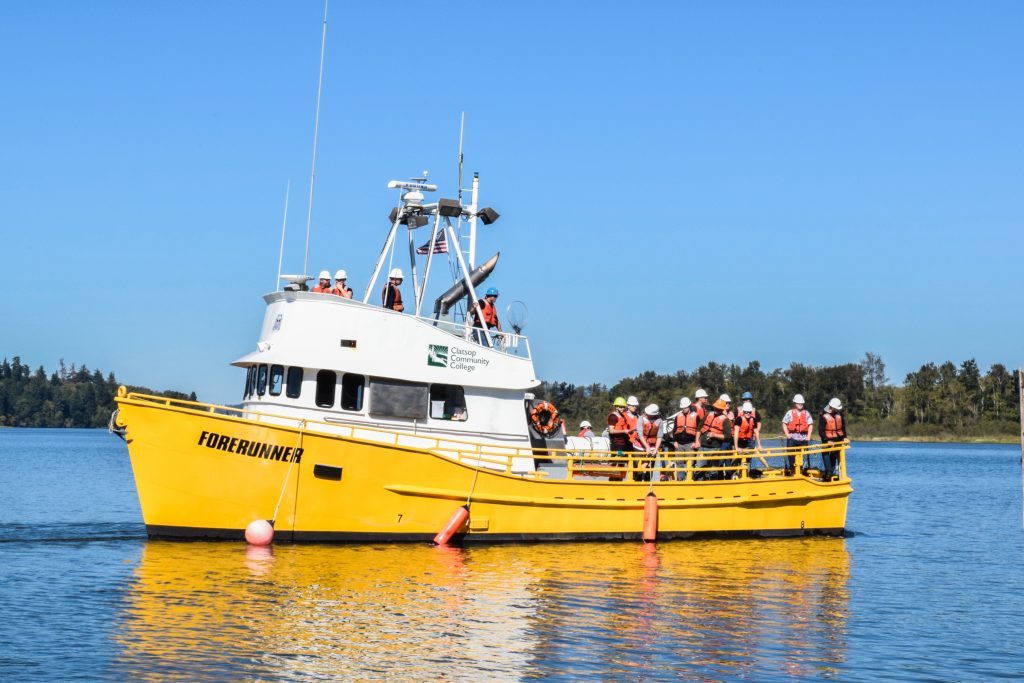 Forerunner boat used in the vessel operations program