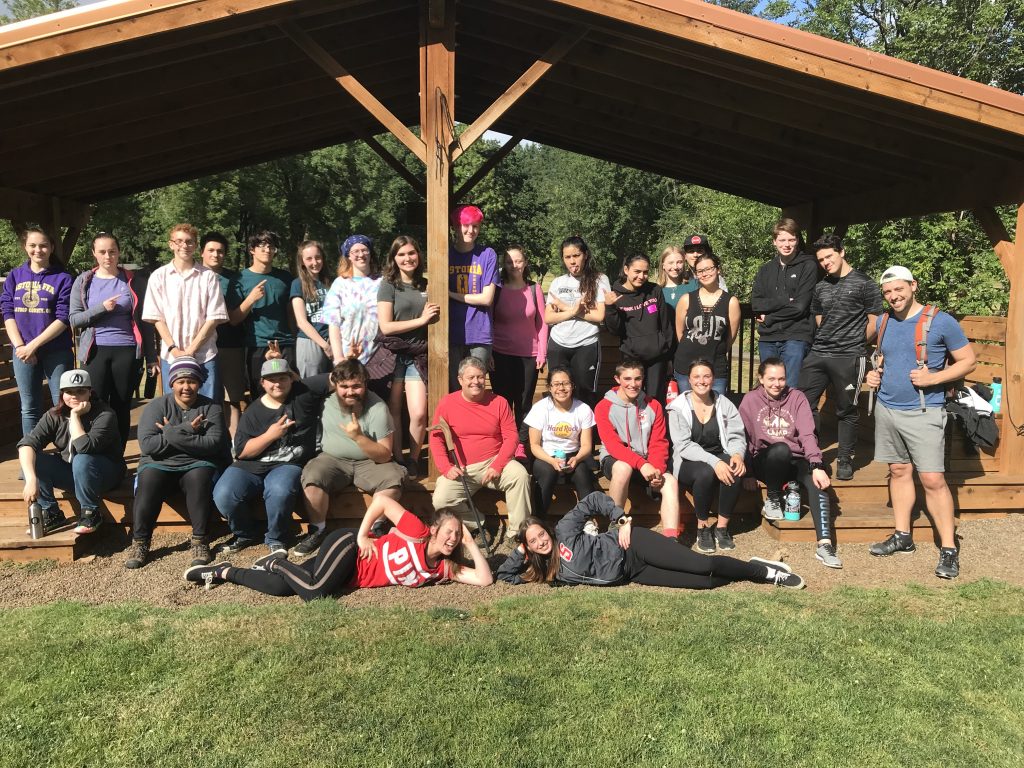 Upward Bound students tackle a ropes course as part of their summer academy experience