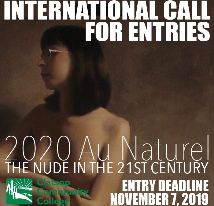 Flyer for the 2020 Au Naturel Nude in the 21st Century art exhibition