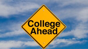 Sing that says College Ahead