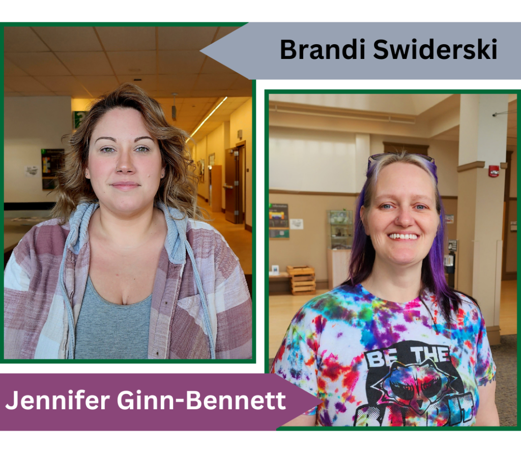 headshots of Brandi Swiderski and Jennifer Ginn-Bennett