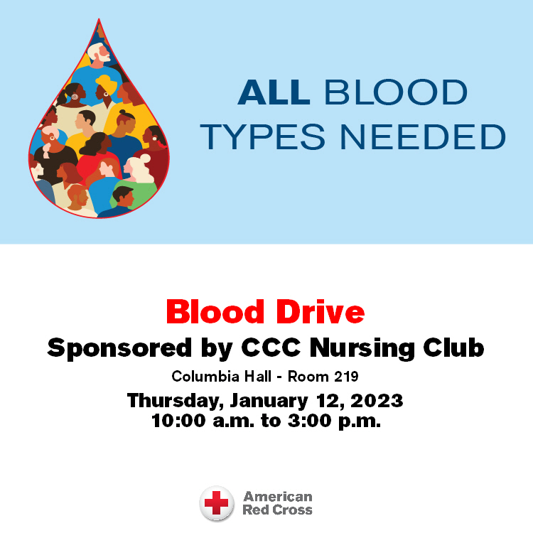 Flyer for Blood Drive at Clatsop Community College