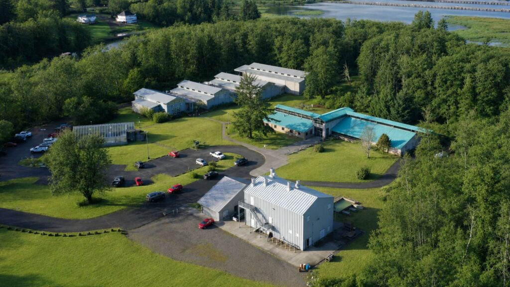 Aerial view of MERTS campus