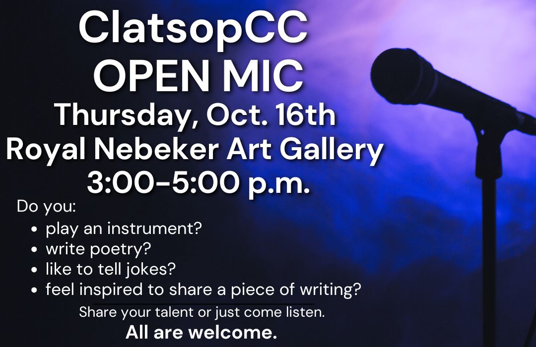 Microphone in a dark background