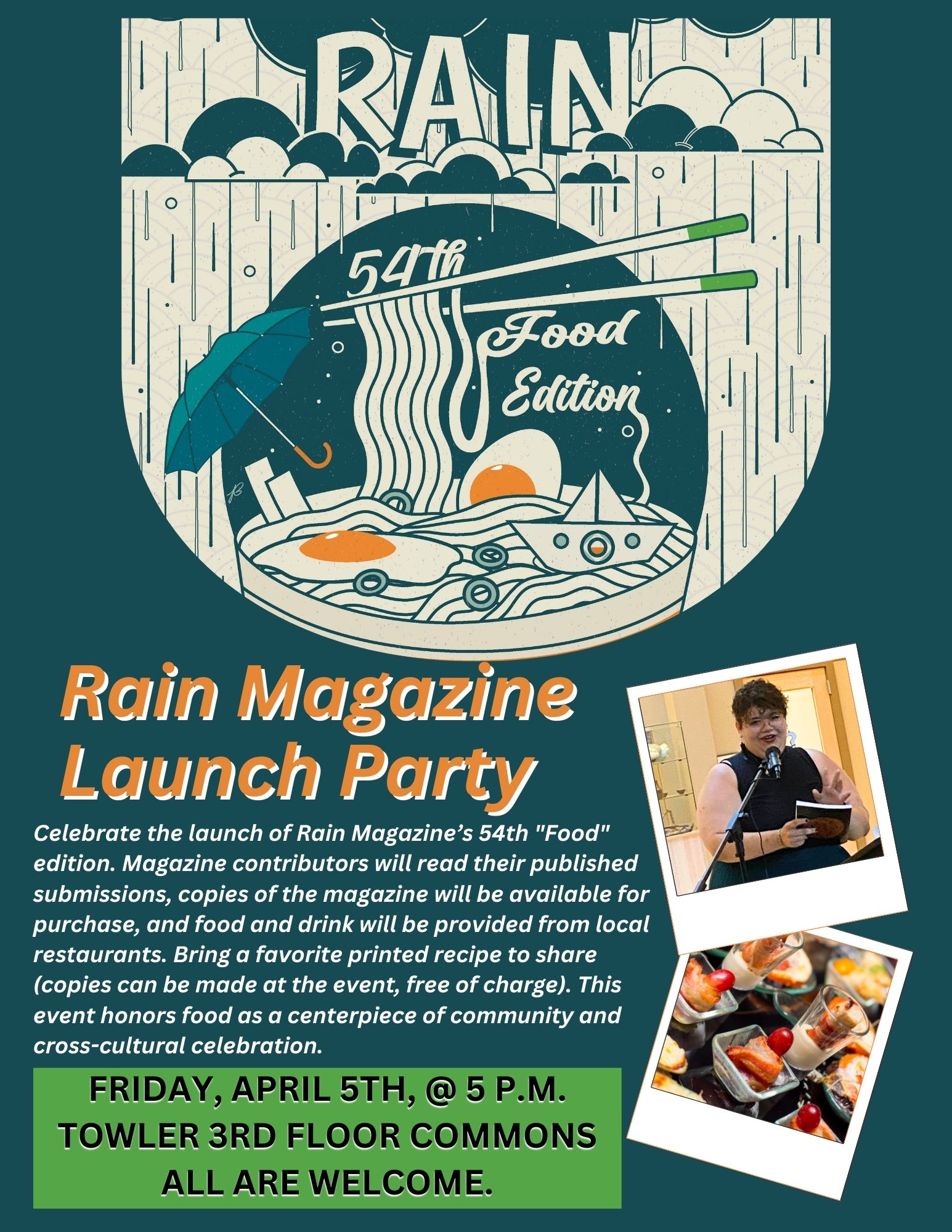 Rain Magazine Launch flyer
