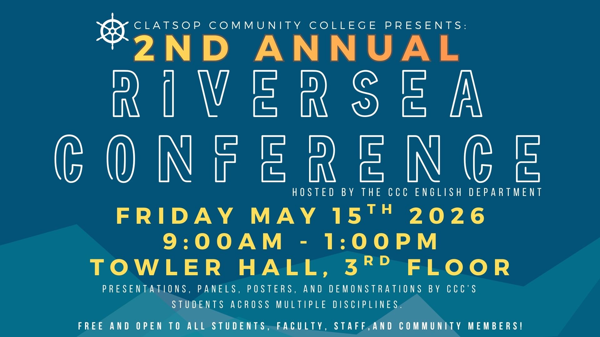 text with blue background