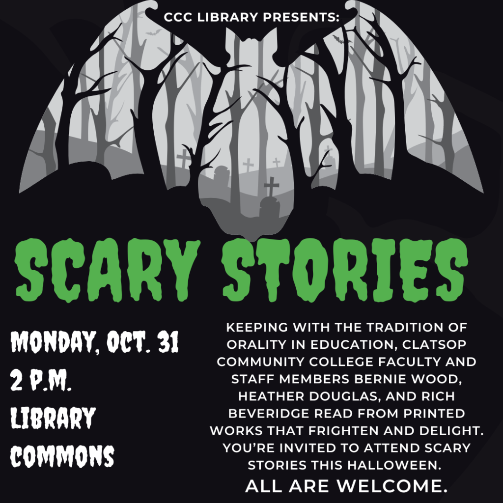 scary stories presented by the CCC library
