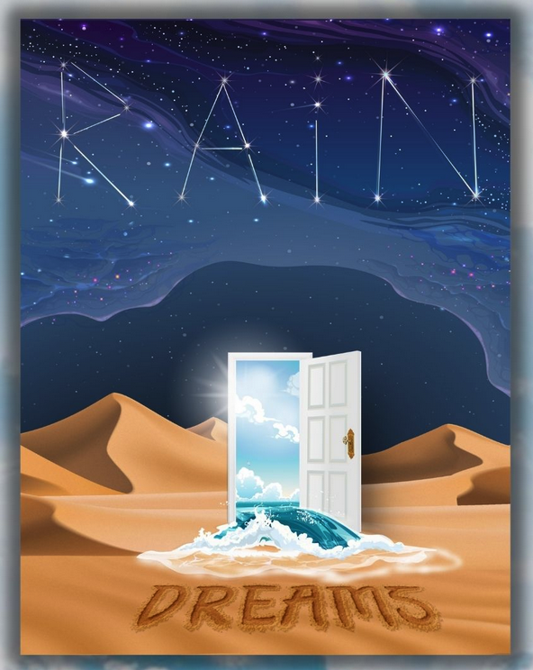 Cover of the 2025 Rain Magazine showing a door in a desert