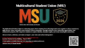 Multicultural Student Union words