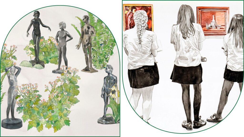 artwork by Dan Gluibizzi and Sherrie Wolf