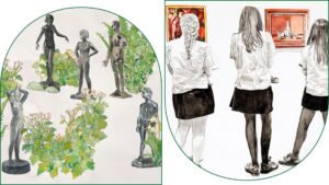 artwork by Dan Gluibizzi and Sherrie Wolf