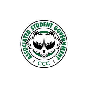 Student Government logo with the bandit raccoon in the middle