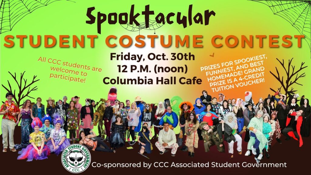 students in costumes smiling