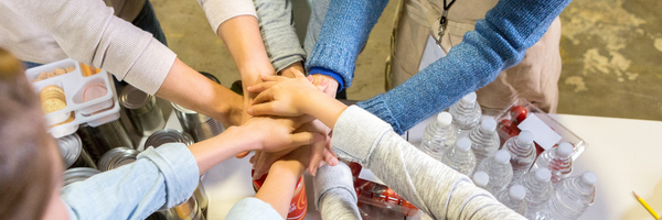 group holding hands